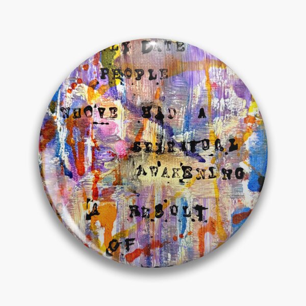 Item preview, Abstract Art Quote “I only date people who’ve had a spiritual awakening as a result of profound darkness" designed and sold by LaurenOliverArt.
