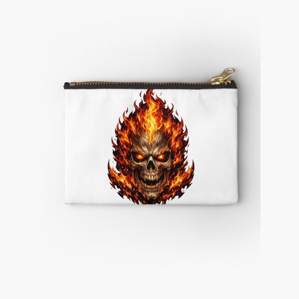 Item preview, Flaming Skull Fire Dark Fantasy Design designed and sold by Evening Twilight.