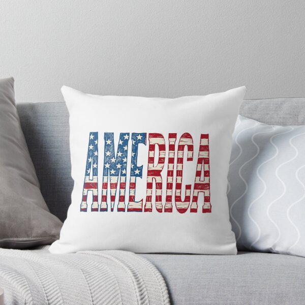 Item preview, Bold Patriotic US Flag America Lettering Design designed and sold by Paper Drip.