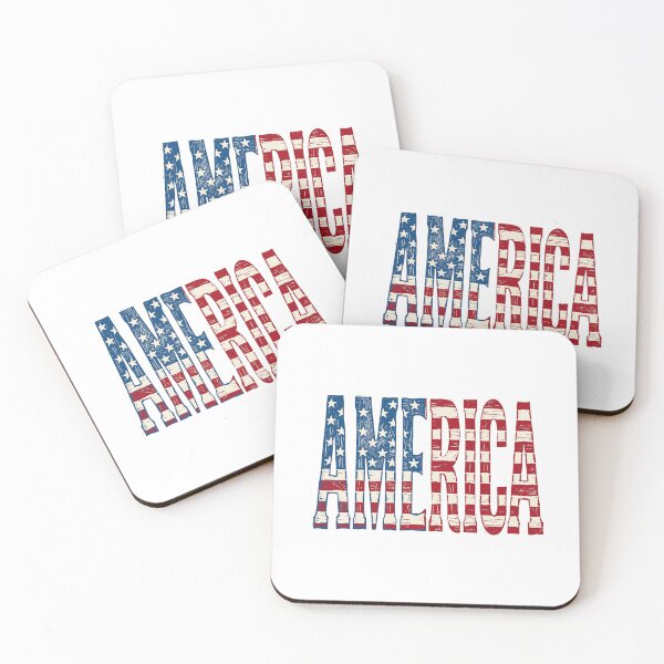 Item preview, Bold Patriotic US Flag America Lettering Design designed and sold by Paper Drip.