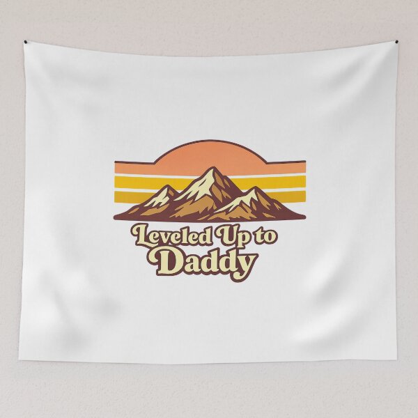 Item preview, Leveled Up to Daddy – Father’s Day  designed and sold by LuveraxArt.