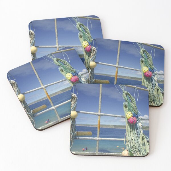 Item preview, Fishing Nets and Floats at Sennen Cove, Cornwall designed and sold by Art-of-darkness.