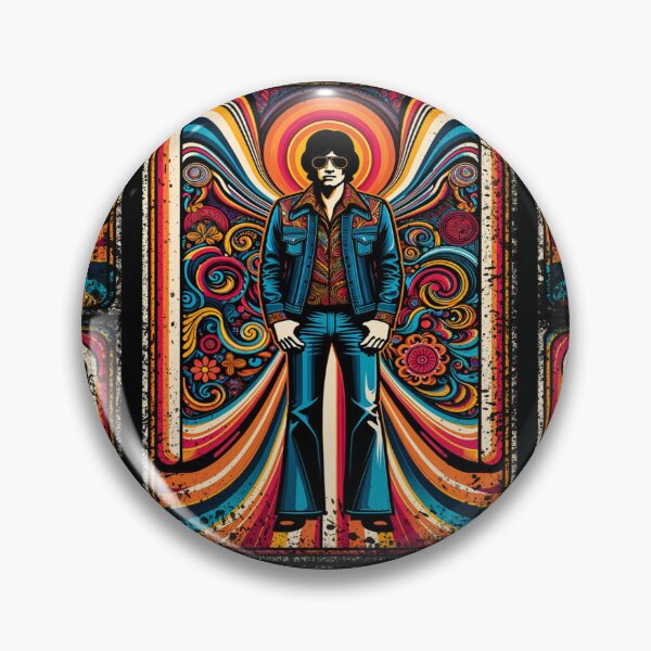 Item preview, Retro Psychedelic Groove Figure Vintage Art designed and sold by PlanetEye Designs.