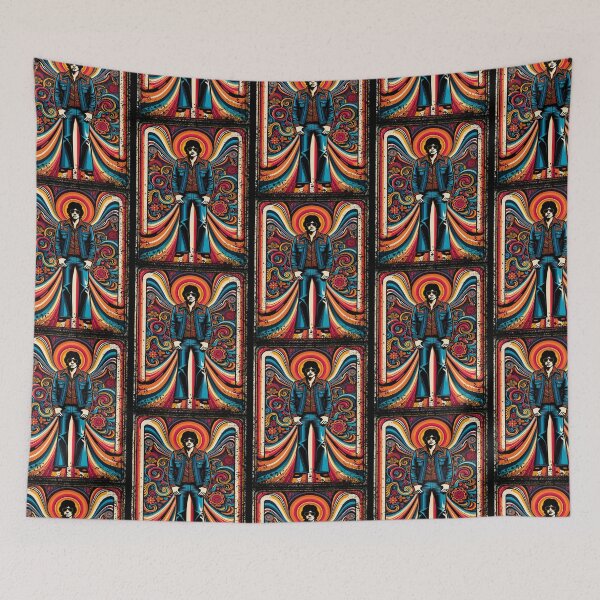 Item preview, Retro Psychedelic Groove Figure Vintage Art designed and sold by PlanetEye Designs.