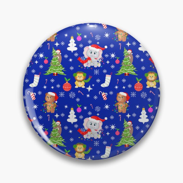 Item preview, Whimsical Baby Zoo Animals Christmas Pattern designed and sold by daphsam.