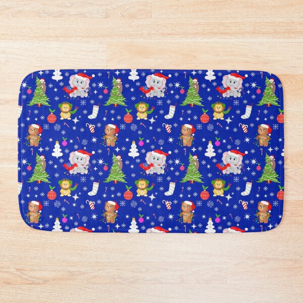 Item preview, Whimsical Baby Zoo Animals Christmas Pattern designed and sold by daphsam.
