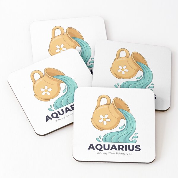 Item preview, Cute Aquarius Zodiac Water Bearer Design | Aquarius Birthday Astrology Gift designed and sold by Cool-cat-art.