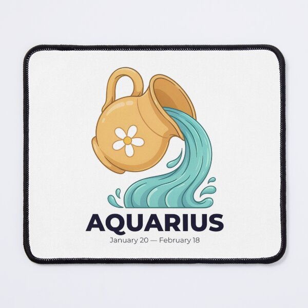 Item preview, Cute Aquarius Zodiac Water Bearer Design | Aquarius Birthday Astrology Gift designed and sold by Cool-cat-art.
