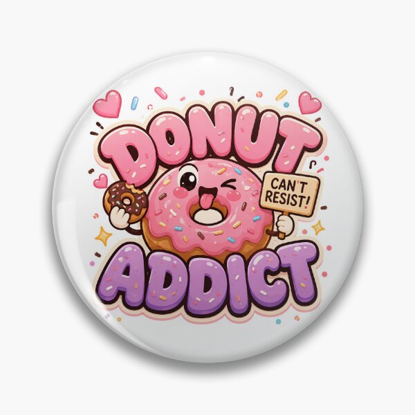 Item preview, Donut Addict Funny Dessert Lover Design designed and sold by ILYASSE1.