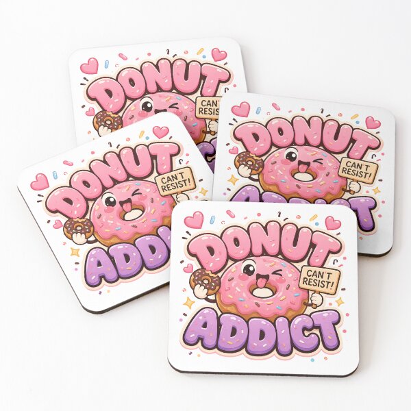 Item preview, Donut Addict Funny Dessert Lover Design designed and sold by ILYASSE1.