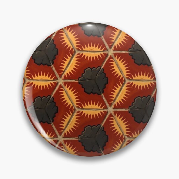 Item preview, Whimsical Sun & Stone Geometric Art Tile Print designed and sold by AirCrayons27.