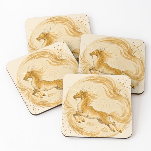 Item preview, Ki-rin -- Golden Celestial Unicorn of the Divine Wind //Smaller designed and sold by Raes-Runaways.