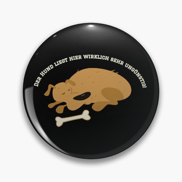 Item preview, The dog is lying here really in a very inconvenient way - Loriot - TV Kult - German designed and sold by Boogosh.