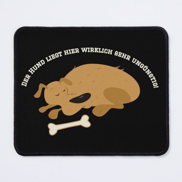 Item preview, The dog is lying here really in a very inconvenient way - Loriot - TV Kult - German designed and sold by Boogosh.