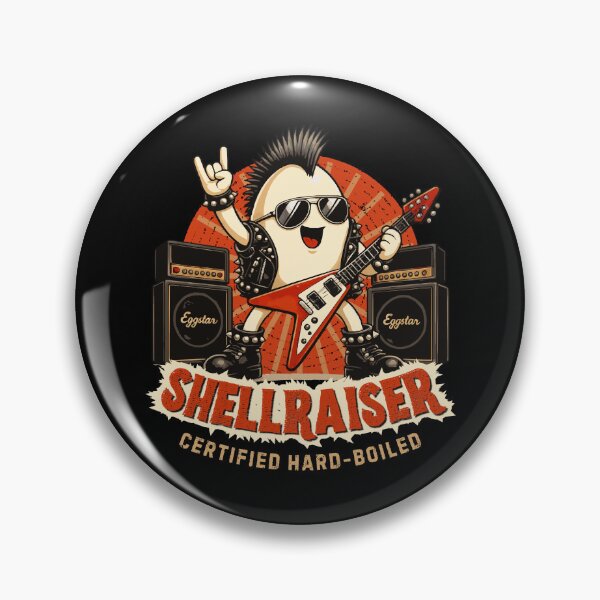 Item preview, Shellraiser - Certified Hard-Boiled Rock Star Egg designed and sold by KennyBartender.
