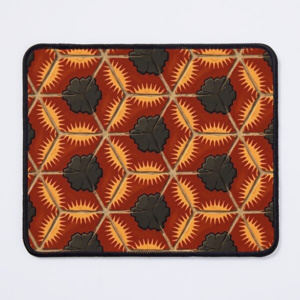Item preview, Whimsical Sun & Stone Geometric Art Tile Print designed and sold by AirCrayons27.