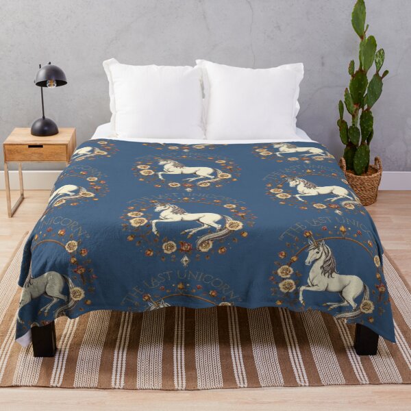 Item preview,  :The Last Unicorn - Medieval Floral Tapestry Fan Art designed and sold by Tama-sirth.