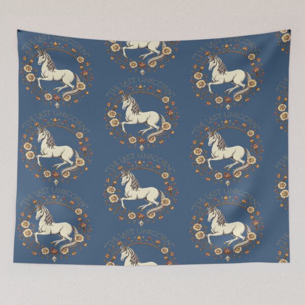 Item preview,  :The Last Unicorn - Medieval Floral Tapestry Fan Art designed and sold by Tama-sirth.