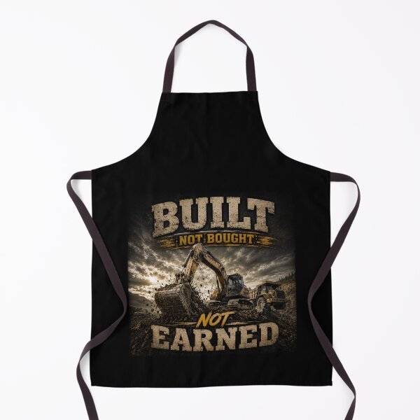 Item preview, Built Not Bought Not Earned Heavy Equipment Operator Excavator Design  MAIN TAG designed and sold by kakmi-art.