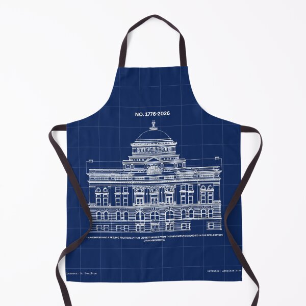 Item preview, Independence Hall Patent Art Blueprint - US Semiquincentennial 1776-2026 designed and sold by PatrioticPrints250.