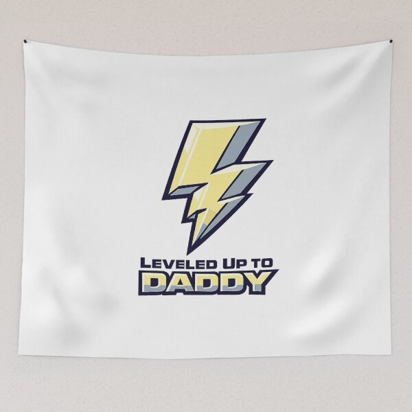Item preview, Leveled Up to Daddy – Father’s Day  designed and sold by LuveraxArt.
