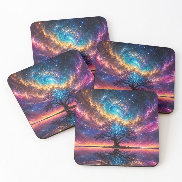 Item preview, Vibrant Cosmic Nebula Night Landscape designed and sold by OandSDesigns23.