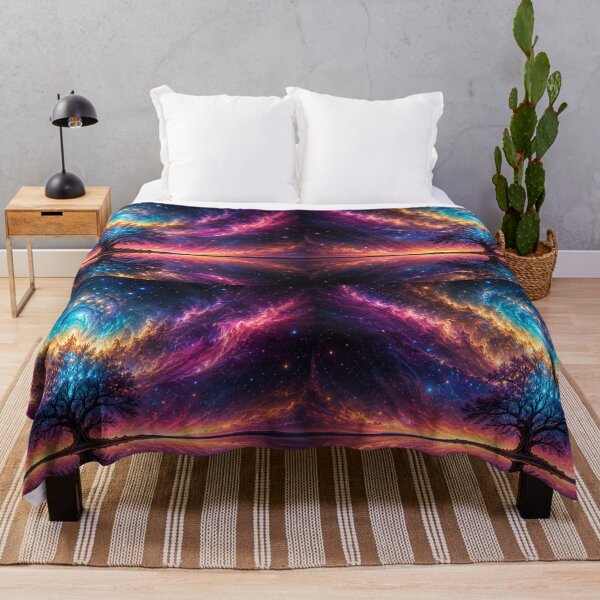 Item preview, Vibrant Cosmic Nebula Night Landscape designed and sold by OandSDesigns23.