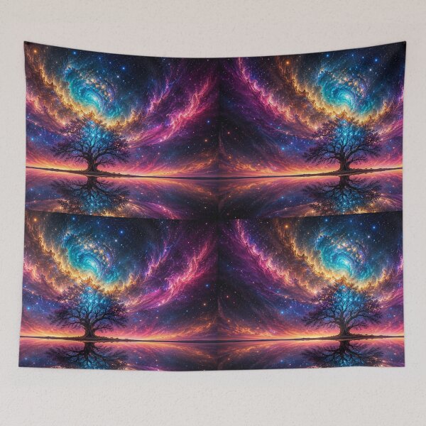 Item preview, Vibrant Cosmic Nebula Night Landscape designed and sold by OandSDesigns23.