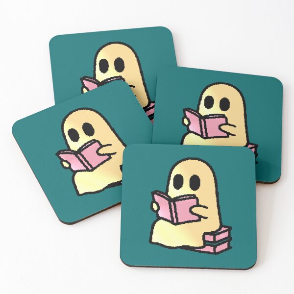 Item preview, Ghost Reading a Kawaii Bookworm Cozy Book designed and sold by AstronautMerch.