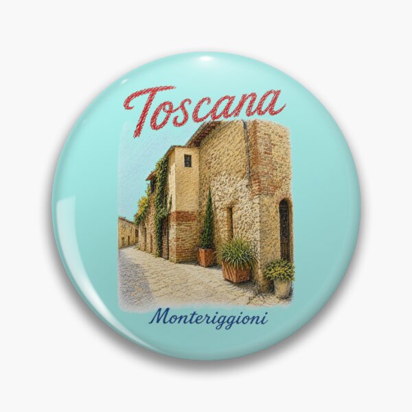 Item preview, Monteriggioni Tuscany Italian Street Illustration designed and sold by JOANNASKAH.