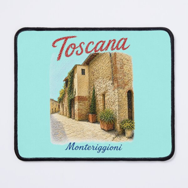Item preview, Monteriggioni Tuscany Italian Street Illustration designed and sold by JOANNASKAH.