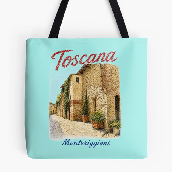 Item preview, Monteriggioni Tuscany Italian Street Illustration designed and sold by JOANNASKAH.