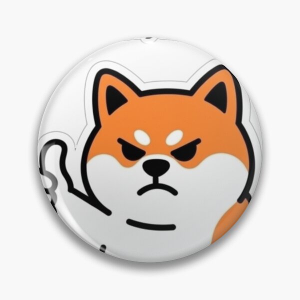 Item preview, I'm Fine Everything is Fine | Funny Grumpy Shiba Inu Sticker designed and sold by Inkabbmate.