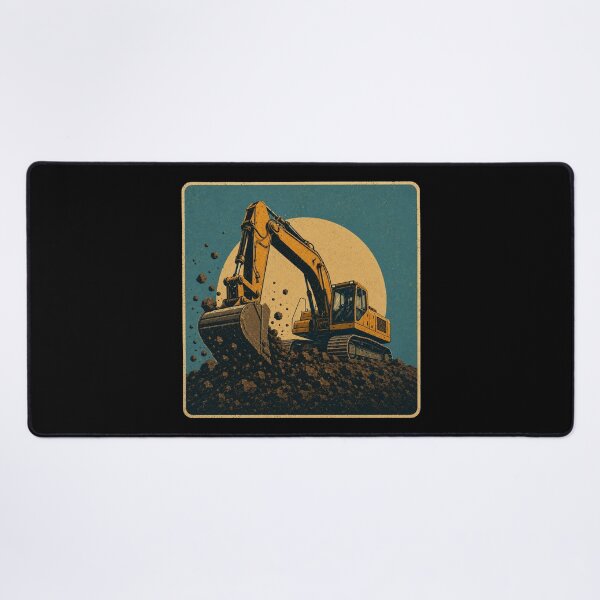 Item preview, Vintage Excavator Earthmoving Equipment Operator Retro Construction Design designed and sold by kakmi-art.