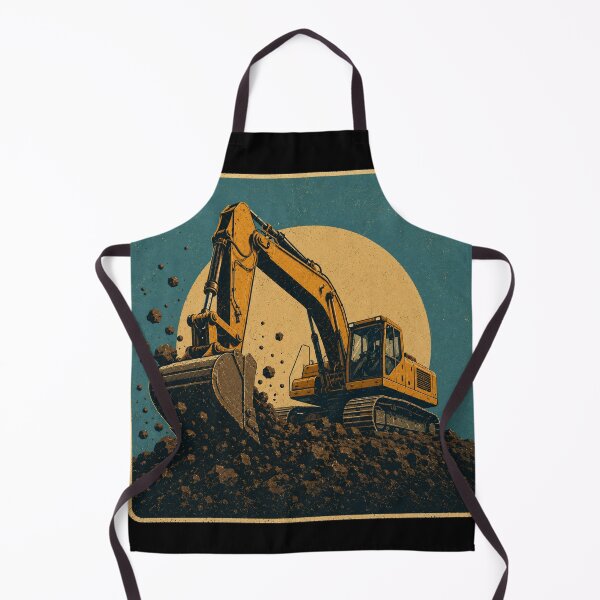 Item preview, Vintage Excavator Earthmoving Equipment Operator Retro Construction Design designed and sold by kakmi-art.