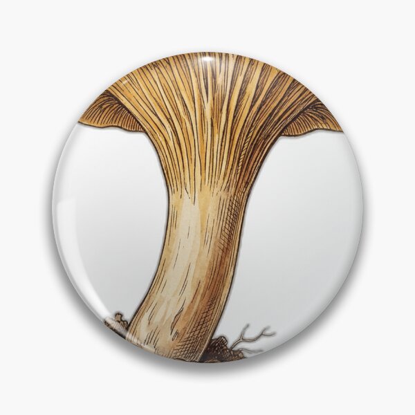 Item preview, Chanterelle Mushroom Vintage Naturalist Art designed and sold by FoxglovePress.