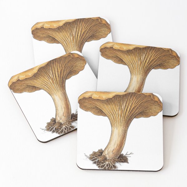Item preview, Chanterelle Mushroom Vintage Naturalist Art designed and sold by FoxglovePress.