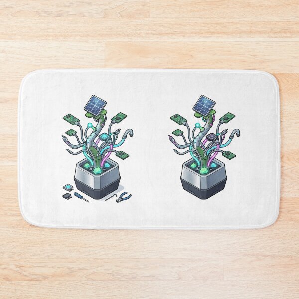 Item preview, Cyberpunk Plant Sustainable Tech Geek Art designed and sold by caffeinepixels.