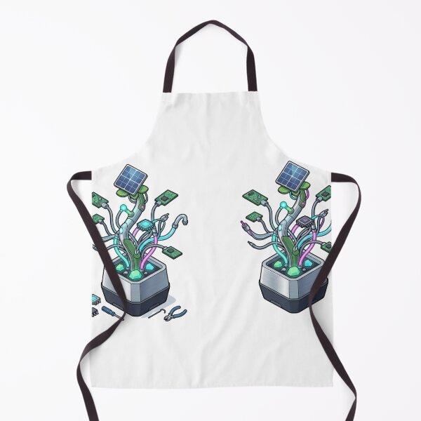 Item preview, Cyberpunk Plant Sustainable Tech Geek Art designed and sold by caffeinepixels.