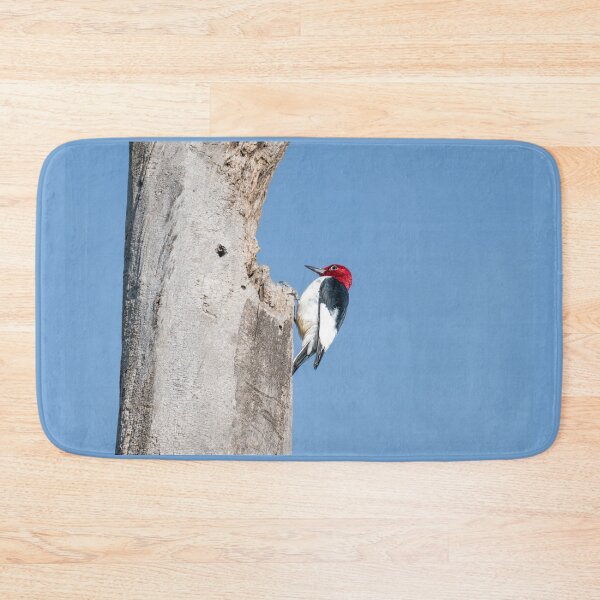 Item preview, Red-Headed Woodpecker on Tree Trunk designed and sold by Debra Martz.