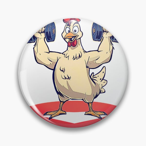 Item preview, Strong Chick Energy Funny Gym Chicken T-Shirt  designed and sold by MerchWSzpilkach.
