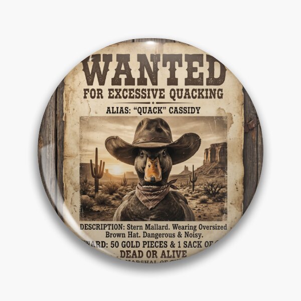 Item preview, Wanted Duck | Funny Wild West Cowboy Duck T-Shirt designed and sold by DmaarGroup.