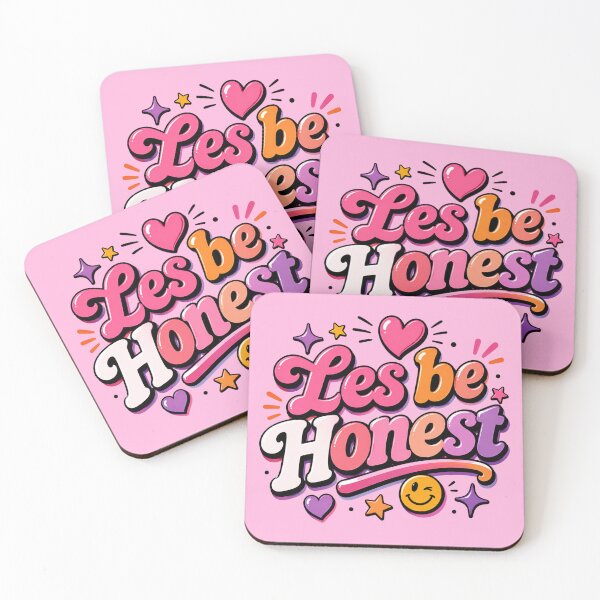 Item preview, Les be Honest Funny Lesbian Pride Design | LGBTQ+ Retro Rainbow Humor designed and sold by TheStephanieRome.
