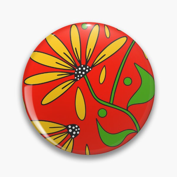 Item preview, Yellow Flowers Orange Boho Minimalism designed and sold by Sartoris Art.