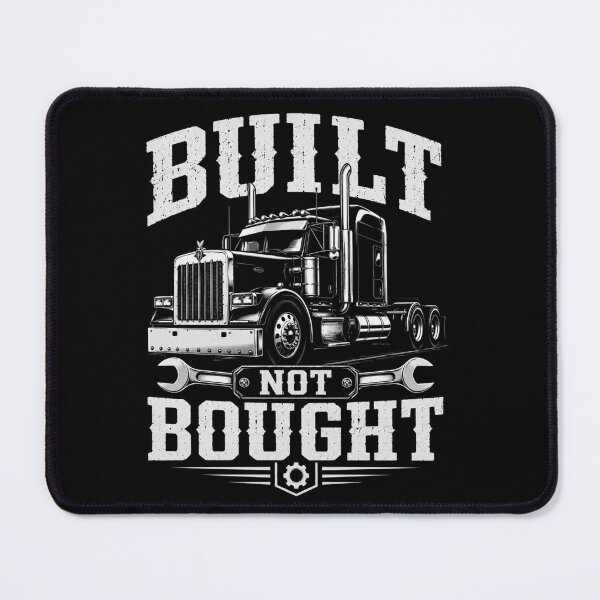 Item preview, Built Not Bought – Trucker Pride Semi Truck Design designed and sold by MargaretaArt.