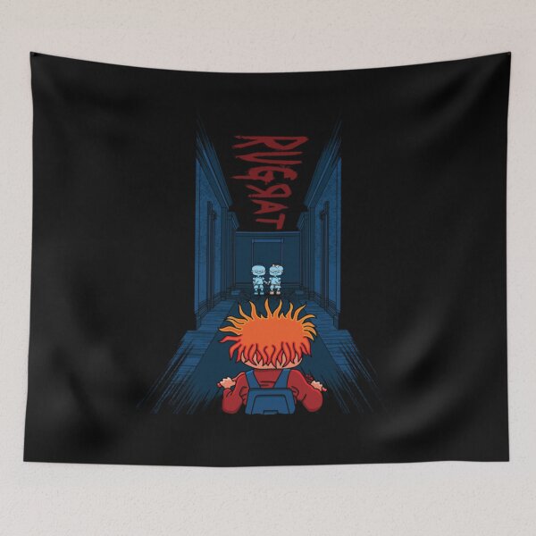 Item preview, Nostalgic Nightmare Corridor - Retro 90s Cartoon Horror Mashup designed and sold by MrGlayga.