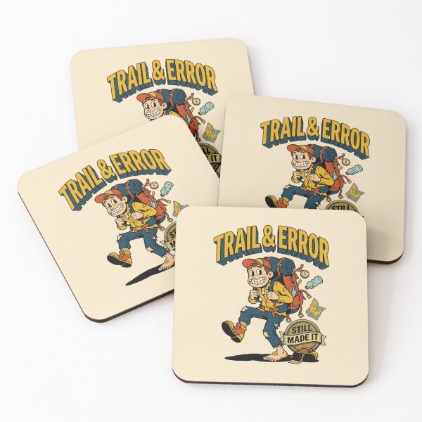 Item preview, Trail And Error Still Made It Hiker Graphic  — Funny Hiking Outdoor Humor Summer designed and sold by SkTee2k.