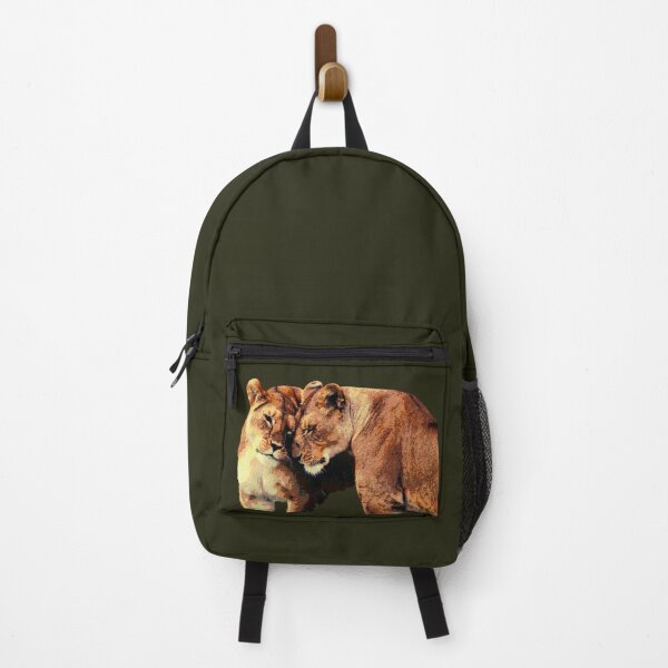 Item preview, Affectionate Lionesses - Warm Textured Wildlife Pop Art designed and sold by samahl_l.