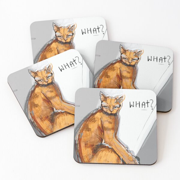 Item preview, Orange Cat. What? designed and sold by elagoreckaillu.