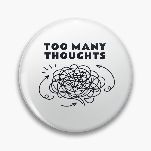 Item preview, Too Many Thoughts Shirt – Overthinking Tee designed and sold by DesignTeamHub.